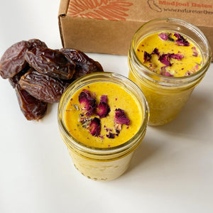 Date-sweetened Haldi Doodh